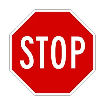 Stop road sign Illustrazione stock
