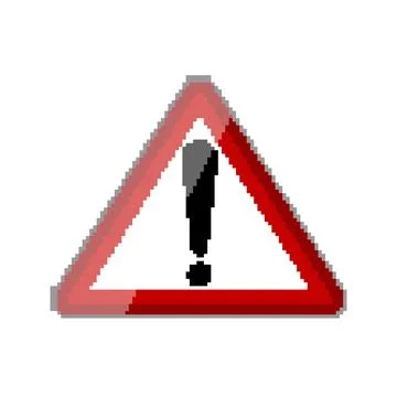Stop road sign pixel art vector illustration Stock Illustration