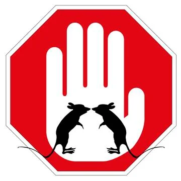 Stop Rodents Illustrazione stock