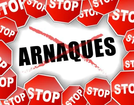 Stop scams concept Stock Illustration