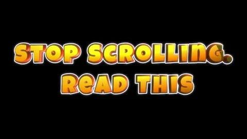 Stop scrolling text animation Stock-Footage 341372352