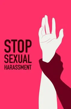 Stop sexual harassment Stock Illustration