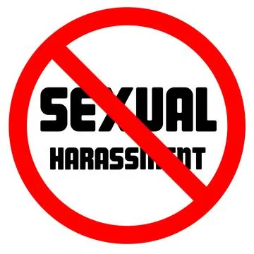 Stop sexual harrasment Stock Illustration