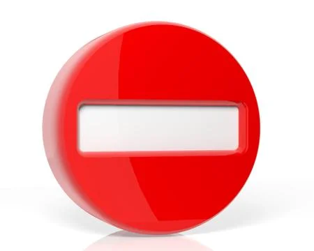 Stop sign 3D render イラスト素材