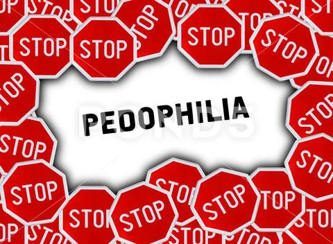 Pedophilia Stop sign and word pedophilia Stock Illustration ~ #77476872