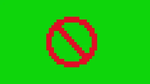 Stop sign animation on green screen Vidéo 331750635
