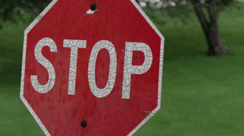 Stop sign close up. Stock Footage 47574298