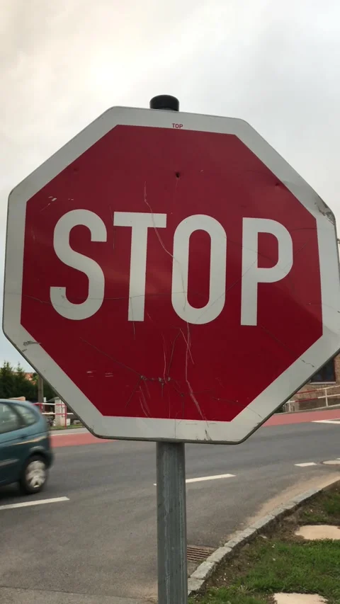Stop sign close up Stockbeeldmateriaal 248176824