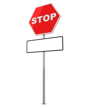 Stop sign - conceptual image Stock Illustration