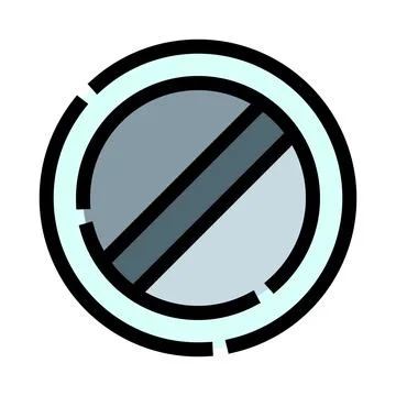 Stop sign with a diagonal line over a circle Stock-Illustration