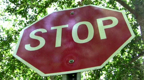 Stop sign Video stock 697190
