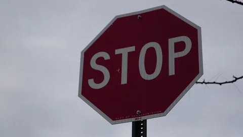 Stop sign Stock Footage 74109041