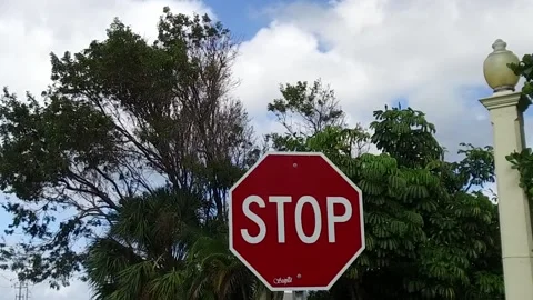Stop sign Stock Footage 143349838