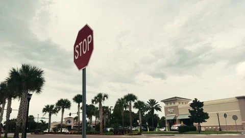 Stop Sign Stock Footage 204102428