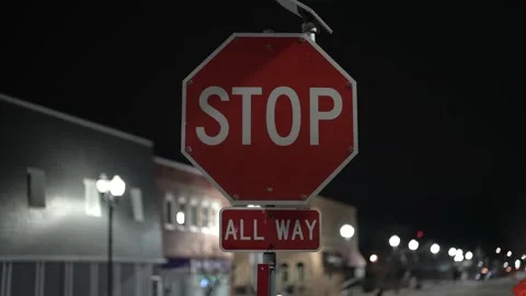 Stop Sign Stock Footage 265538462