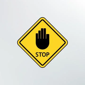 Stop sign icon. Stock Illustration