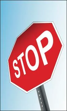 Stop Sign Ilustración de archivo