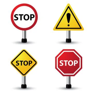 Stop sign Stock Illustration