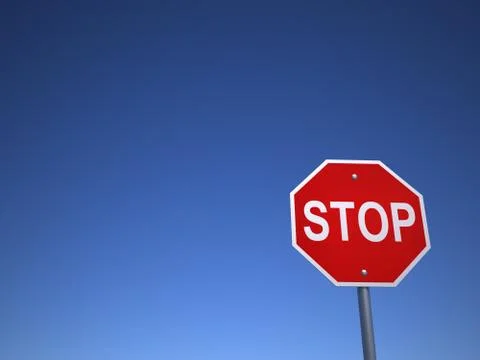 Stop sign Stock Illustration