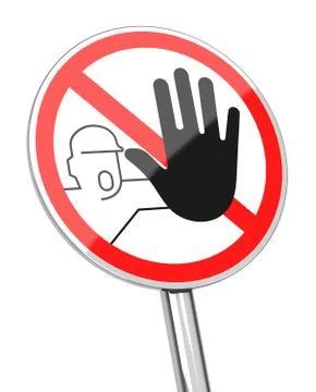 The stop sign Stock Illustration