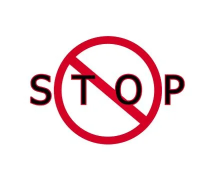 Stop sign Stock Illustration