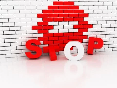 Stop sign Stock Illustration