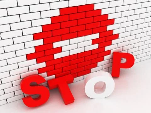 Stop sign Stock Illustration