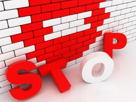 Stop sign Stock Illustration