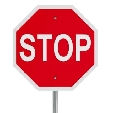 Stop sign Stock Illustration