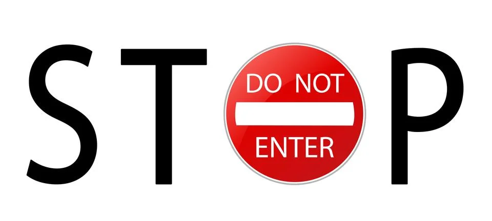 Stop sign Illustrazione stock