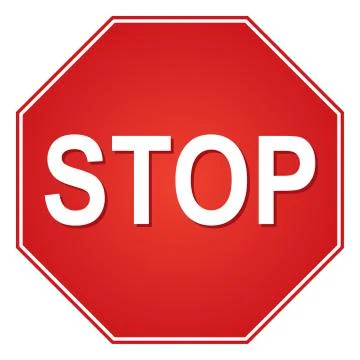 Stop sign Illustrazione stock