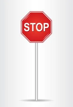 Stop sign Stock Illustration