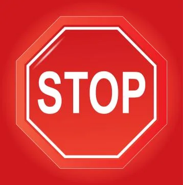 Stop sign Stock Illustration