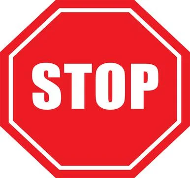 Stop sign Stock Illustration