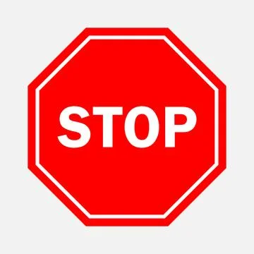 Stop Sign Stock Illustration