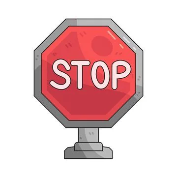 Stop Sign illustration Stock Illustration