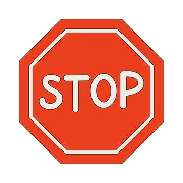 Stop Sign illustration Stock Illustration