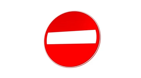 Stop Sign (Loop with Matte) Video stock 1071445