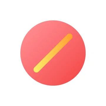 Stop sign pixel perfect flat gradient color ui icon Illustrazione stock