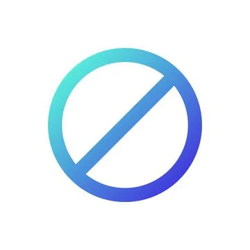 Stop sign pixel perfect gradient linear ui icon Ilustração Stock