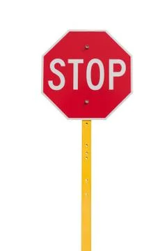 Stop sign with reflect surface Stock Photos