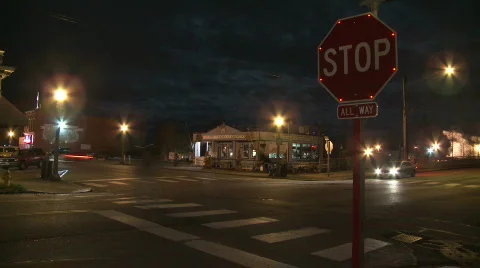STOP sign Timelapse Video stock 685326
