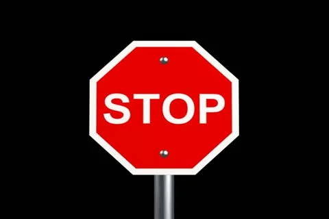 Stop Sign Transition Stock Footage 10870623