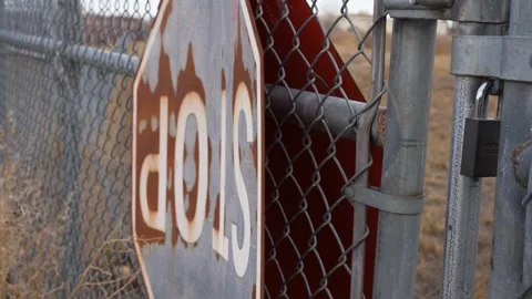 Stop Sign, Upside Down Stock Footage 260982089