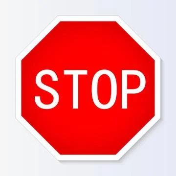 Stop sign vector illustration Stock Illustration