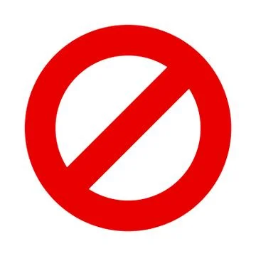 Stop sign vector no entry symbol Stock-Illustration