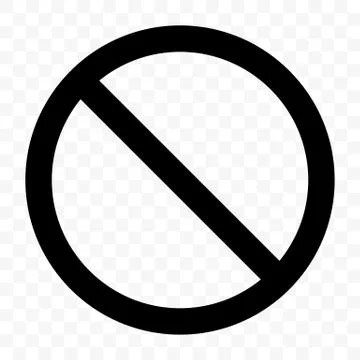 Stop sign vector no entry pass warning black icon Stock-Illustration