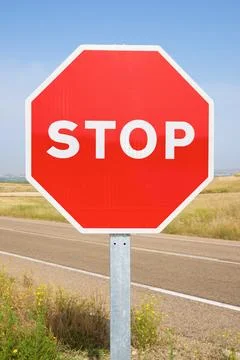 Stop signal view Foto stock