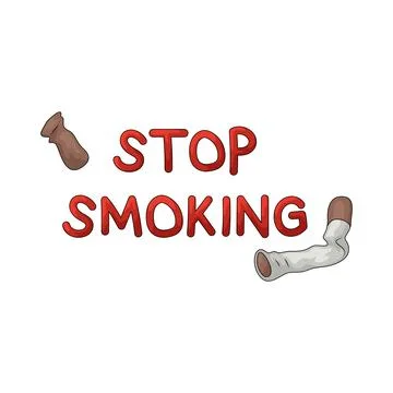 Stop smoking illustration Stock Illustration