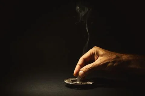 Stop Smoking Process 스톡 사진